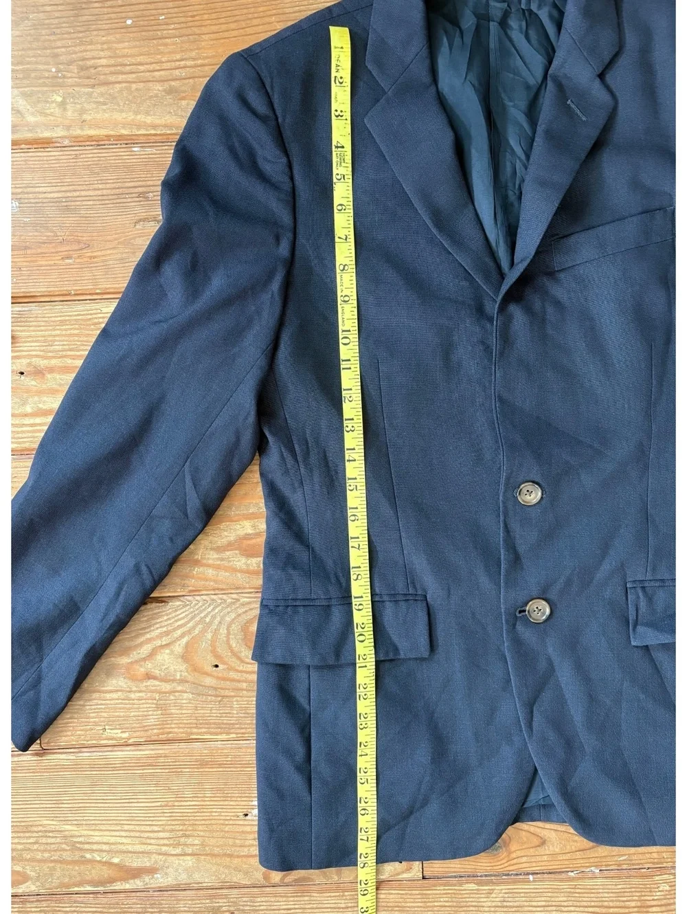 J.Crew Ludlow Thompson Wool Blazer Men’s 36S Navy Blue Two Button